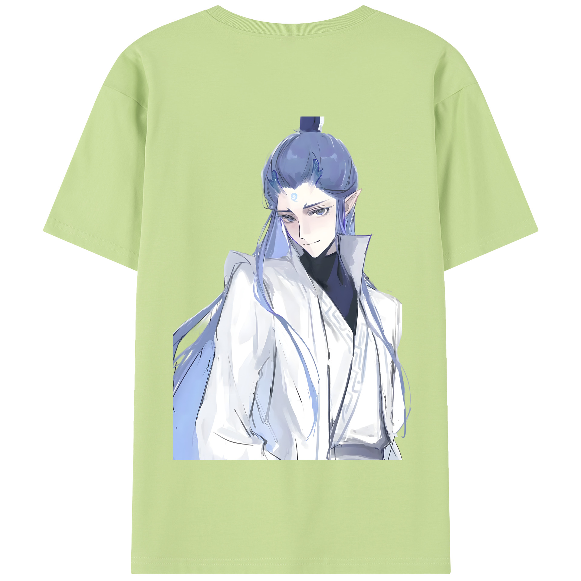 （画像用） Ne Zha 2 ナタ 魔童の大暴れ 綿100％半袖Tシャツ（背面プリント）